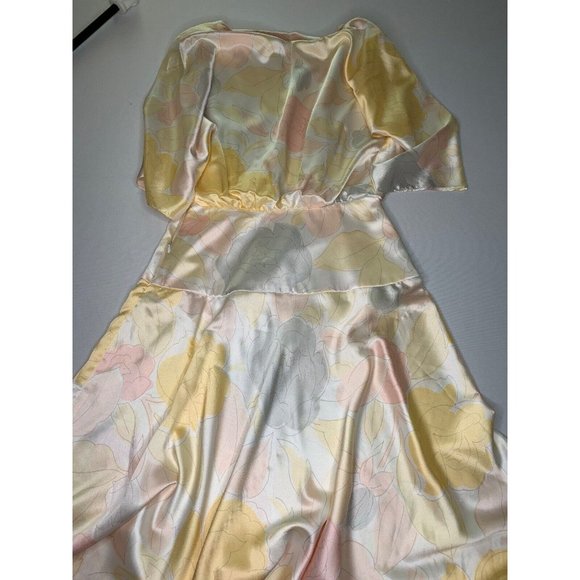 Zizi Women’s Long Dress Cream Blush Peach Color Size 8 Tea Party Wedding - Picture 11 of 12